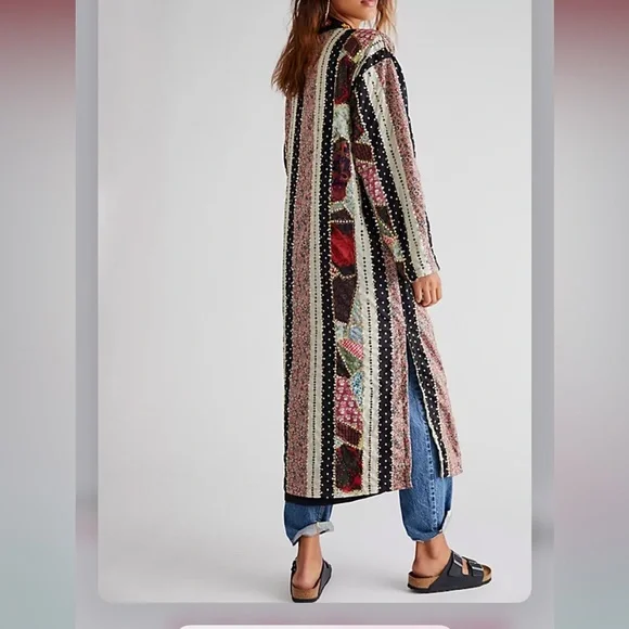 Beaded duster jacket deals